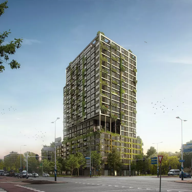 Artist impression architectuur groen