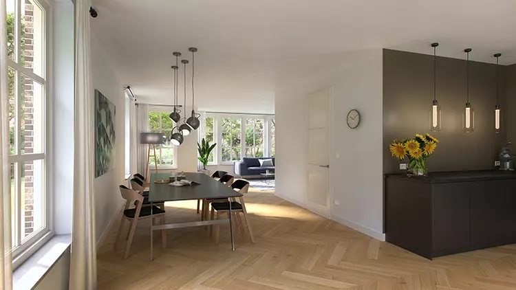 Artist impression interieur keuken