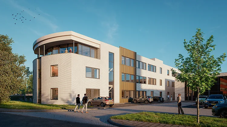 Artist impression kantoorgebouw