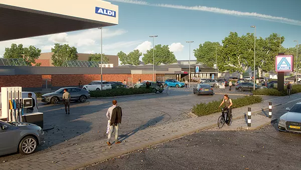 Artist impression Aldi Geldrop