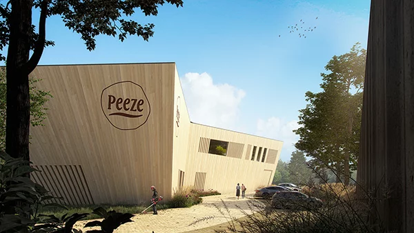 Artist impression koffiebranderij Peeze