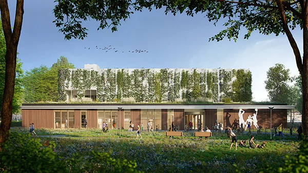 Artist impression Sporthal Meidoornstraat Amsterdam