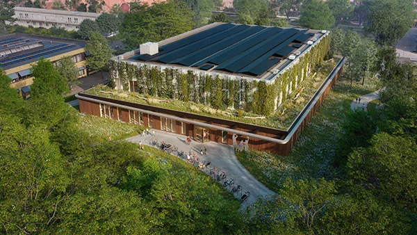 Artist impression Sporthal Meidoornstraat Amsterdam