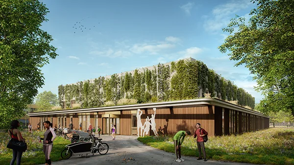 Artist impression Sporthal Meidoornstraat Amsterdam