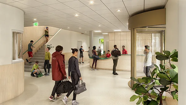 Artist impression Sporthal Meidoornstraat Amsterdam